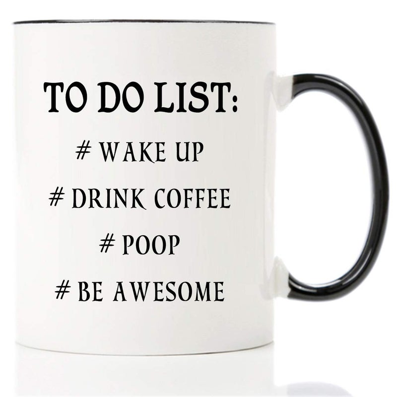 Mecai Funny to do list mug-11 OZ coffee tea cup, Funny Birthday Christmas Gift Ideas for Men Coworkers,Dad and Mom, Husband or Wife, Boyfriend and Girlfriend - Image 2